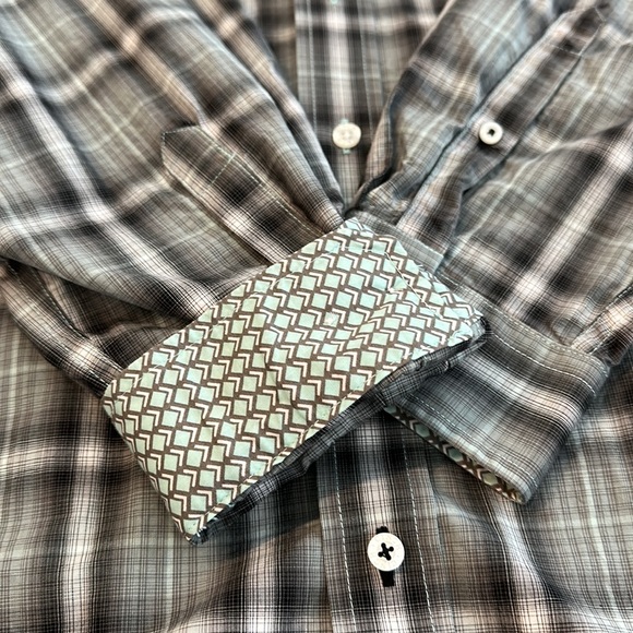 Cinch mens western shirt. Long sleeve, size L. Beautiful like new no flaws - Picture 7 of 7